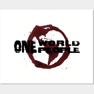 One World One People Posters and Art